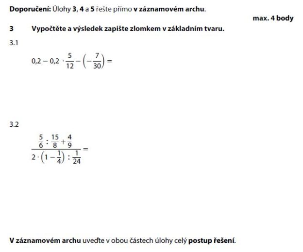 Řešení přijímacího testu z matematiky na střední školy 2018 2. náhradní